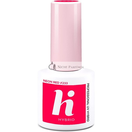 Hi Hybrid 233 Bright Neon Red UV Gel Nail Polish 5ml