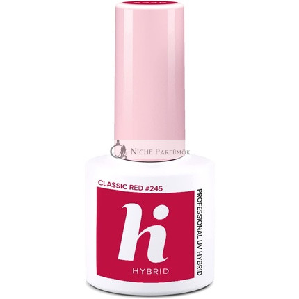 Hi Hybrid 245 Bright Classic Red UV Gel Nail Polish 5ml