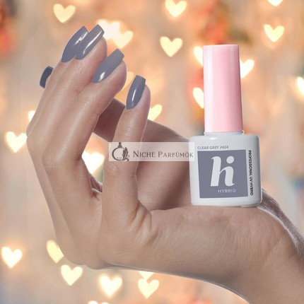 424 UV Nail Polish Clear Grey 5ml HiHybrid