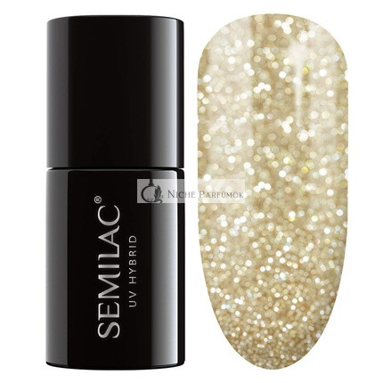 Semilac Platinum Light Gold 260 UV Hybrid Nail Polish 7ml