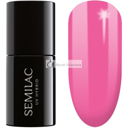 Semilac Hybrid UV Nail Polish 7ml 277 PasTells Light Fuchsia