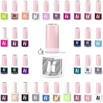 Hi Hybrid UV Gel Nail Polish in Popular Beige, Blue, Brown, Pink, Yellow, Gold, Green, and Grey Colors 5ml