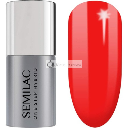 Semilac One Step Gel Polish Bottle Long Lasting and Easy to Apply 5ml 530 Scarlet