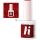Hi Hybrid 246 Dark Glitter Santa Red UV Gel Nail Polish 5ml