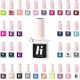 Hi Hybrid UV Gel Nail Polish in Popular Beige, Blue, Brown, Pink, Yellow, Gold, Green, Grey Colors 5ml 425 Black Silver