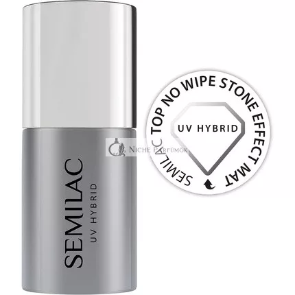 T12 Semilac No Wipe Matte Stone Effect Top Coat UV Gel Polish 7ml
