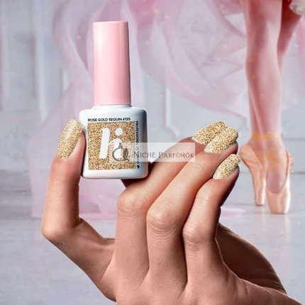 HiHybrid 135 Rose Gold Sequin UV Nail Polish 5ml