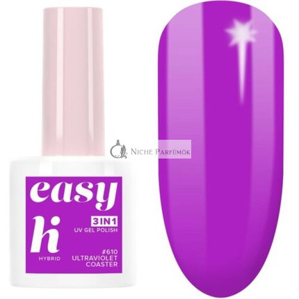 Hi Hybrid Easy 3-in-1 Lunapark Hybrid Nail Polish #610 Ultraviolet Base Coat 5ml