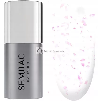 T23 Semilac UV Nail Polish Top Matt Flower Flakes 7ml