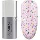 Semilac UV Nail Polish Top No Wipe Matte Violet Galaxy 7ml