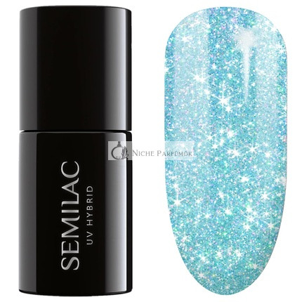 Semilac UV Hybrid Nail Polish 240 Icy Waterfall 7ml Seaqueen Collection