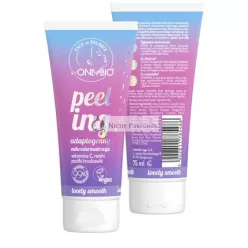   ONLYBIO Face in Balance Adaptogenic Peeling with Vitamin C Reishi Natural Strawberry Seeds - Glow Effect for All Skin Types - Plant Based 100% Vegan