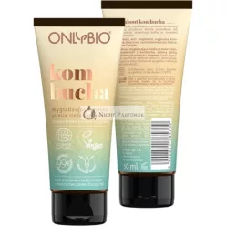   ONLYBIO Kombucha Soothing Mattifying Face Mask Anti Acne Anti Blackheads with Green Clay Lemon Oil Aloe Vera - Natural Vegan and Plant-Based