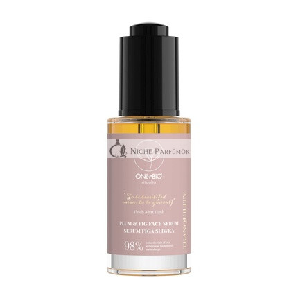 ONLYBIO Ritualia TRANQUILITY Serum with Fig Plum Vitamin C Vitamin E - Anti Aging Moisturizing Soothing - Natural Vegan and Plant Based