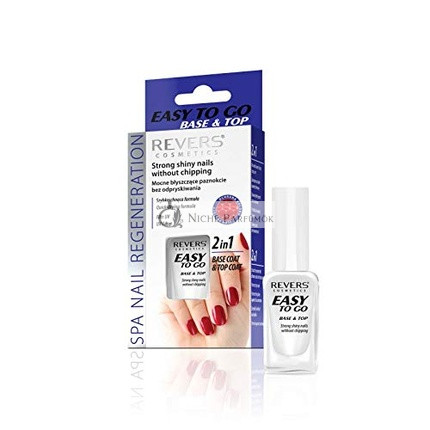 REVERS 2 in 1 Easy to Base and Top | Strong Shiny Nails without Chipping | Nail Conditioner Strengthener 10ml