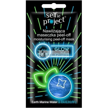 Selfie Project Moisturizing Neon Peel-Off Mask #GlowInBlue 10ml