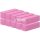 T4B MIMO 4 Sided Manicure Pedicure Tool Nail Buffer Block in Pink 10 Piece