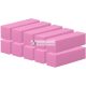 T4B MIMO 4 Sided Manicure Pedicure Tool Nail Buffer Block in Pink 10 Piece