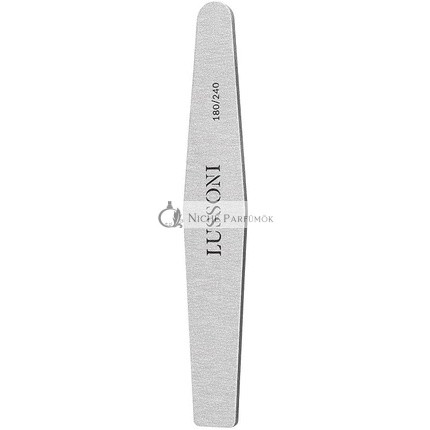 T4B Lussoni Zebra Diamond Files Trapezoid Nail File 180/240 Grit for Artificial and Natural Nails - Pack of 25