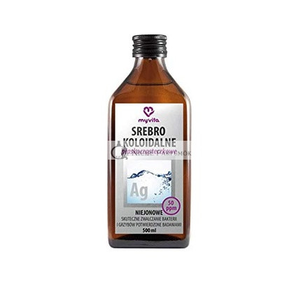 MyVita Colloidal Silver Ag Nonionic Flat Molecule 50ppm 500ml