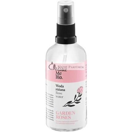 Make Me Bio Rose Water Spray 100ml Facial Toner Hydrolate For Soft Natural Glowing Skin