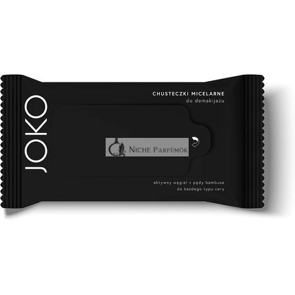 JOKO Micellar Make-Up Removing Wipes with Activated Charcoal and Bamboo Shots Extract 15 Wipes