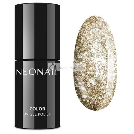 NÉONAIL Sparkling Kiss Gold Glitter Hybrid Nail Polish 7.2ml