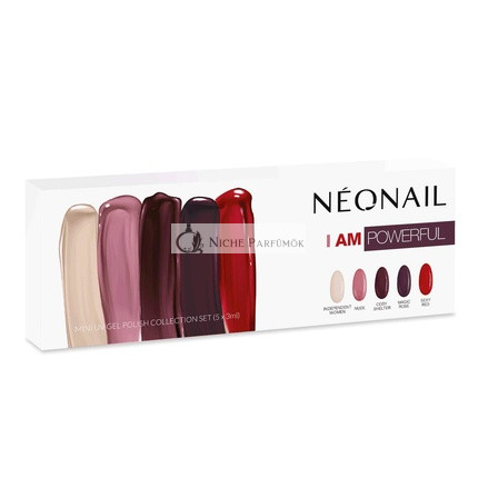 NEONAIL I am Powerful UV Nail Polish Set - Pink, Beige, Red, and Gray