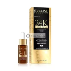   Eveline Cosmetics Prestige 24k Snail & Caviar Face Serum with Multiple Nutrients 18ml - Regenerating Properties