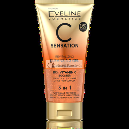 Eveline C Sensation Revitalizing Cleansing Wash Gel 3in1 for Oily and Combination Skin