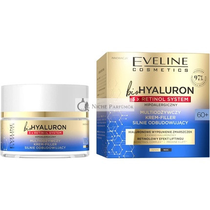 Eveline Bio Hyaluron Multi Nourishing Face Cream Filler 60+ with 3x Retinol System