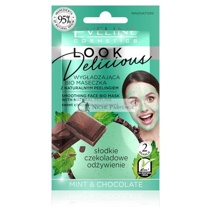 Eveline Cosmetics Look Delicious Smoothing Face Mask with Natural Exfoliation 10ml