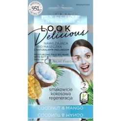   Eveline Look Delicious Coconut & Mango Moisturizing Face Mask Peeling Scented