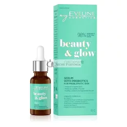   EVELINE Beauty & Glow Checkmate! Serum with Prebiotics for Problem Skin Vegan Prevents Free Radicals Soothes 98% Natural Ingredients with 7% Perfecting Complex 18ml