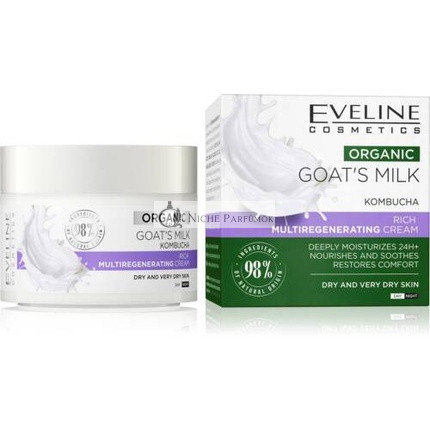 Eveline Organic Goat's Milk Rich Multi-Regenerating Cream for Dry Very Skin 50ml