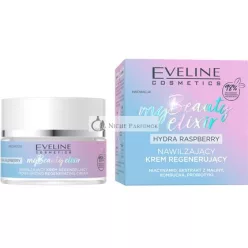   EVELINE COSMETICS My Beauty Elixir Hydra Raspberry Moisturizing Regenerating Cream Nourishing Soothing Organic Vegan Formula 98% Natural Under Makeup 50ml