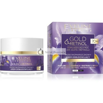 Eveline Gold & Retinol 70+ Anti-Wrinkle Restorative Day and Night Cream 50ml