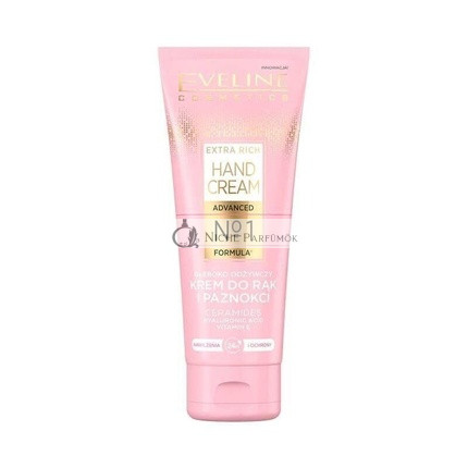 Eveline Extra Rich No1 Deep Nourishing Repair Hand Nail Cream Ceramides 75ml