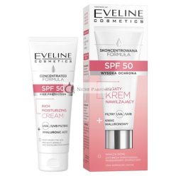   Eveline Rich Moisturizing Cream Spf50 With Hyaluronic Acid For Normal And Dry Skin 30ml