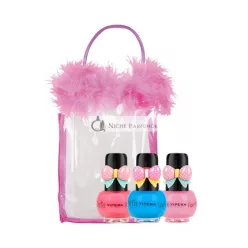 TUTU_SET Peel-Off Nail Polish Set in Cosmetic Bag 14 3x5ml