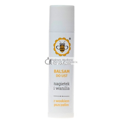 Honey Soap Factory Lip Balm With Beeswax Marigold And Vanilla 45ml