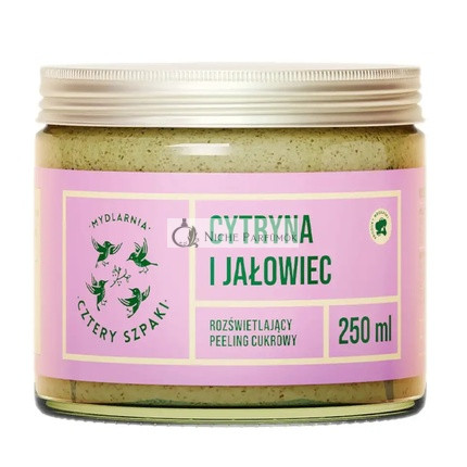 Mydlarnia Cztery Szpaki Brightening Sugar Scrub Lemon And Juniper 250ml
