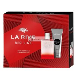   La Rive RED LINE EDT Gift Set 90ml Perfume + 100ml Shower Gel New & Original!