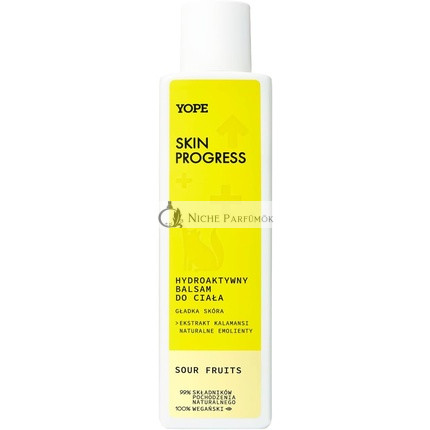 YOPE Hydroactive Body Lotion Smooth Skin Smoothing Hydrating Natural Detox Sour Fruits 200ml
