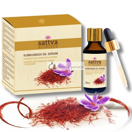 Sattva Kumkumadi Oil Serum Face Anti-Aging Oil with Saffron for Radiant Skin & Against Pigment Spots Skin Care Face Serum Oil 30ml