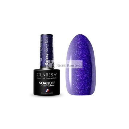Galaxy Navy Blue UV Nail Polish 5ml Claresa