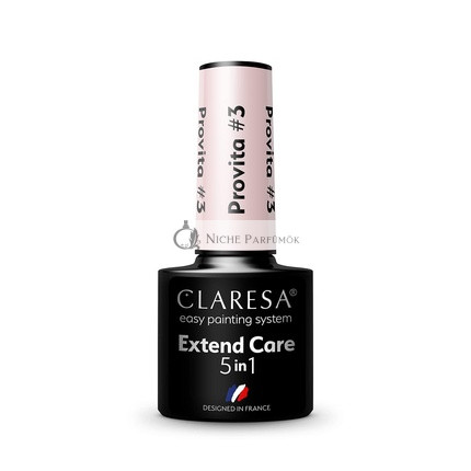 Claresa Extend UV Nail Polish Base 5in1 Manicure Pedicure Hybrid Polish Base 5ml Pink No. 03