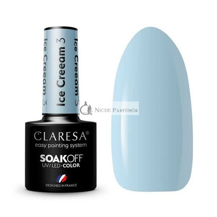Claresa Ice Cream UV Nail Polish 5ml - Pack of 3
