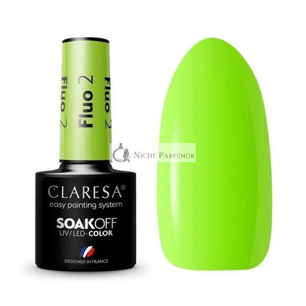 Fluo UV Nail Polish 5ml Claresa - Pack of 2