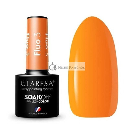 Claresa Fluo UV Nail Polish 5ml - Pack of 3